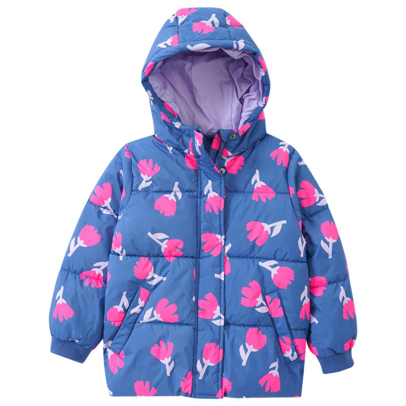 Mädchen Pufferjacke mit Blumen (Nur online)