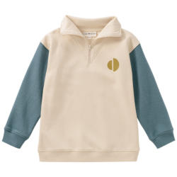 Jungen Sweatshirt mit Troyer-Kragen (Nur online)