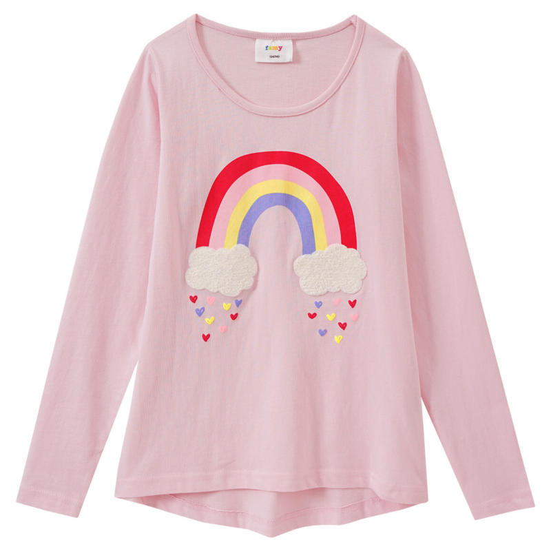 Mädchen Langarmshirt mit Regenbogen-Print (Nur online)