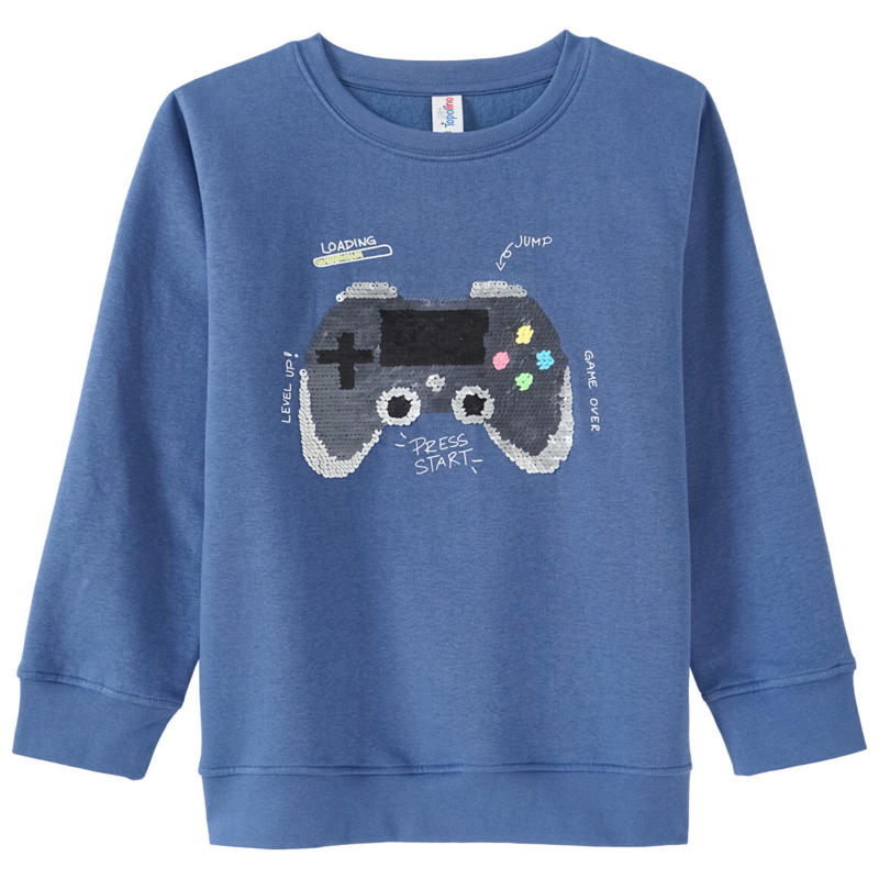 Jungen Sweatshirt mit Wendepailletten (Nur online)