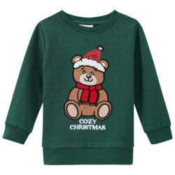 Mädchen Weihnachtssweatshirt mit Applikation (Nur online)