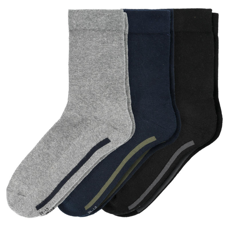 3 Paar Herren Trekkingsocken mit Komfortbund