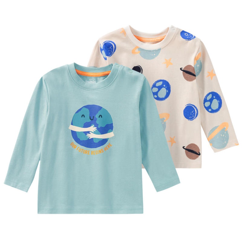 2 Baby Langarmshirts im Set (Nur online)