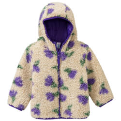 Baby Teddyjacke mit Blumen (Nur online)