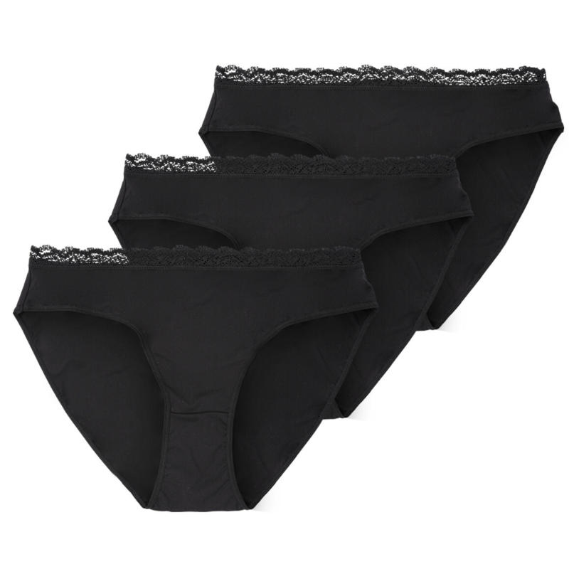 3 Damen Slips mit Spitze