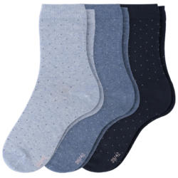 3 Paar Damen Socken mit kleinen Punkten