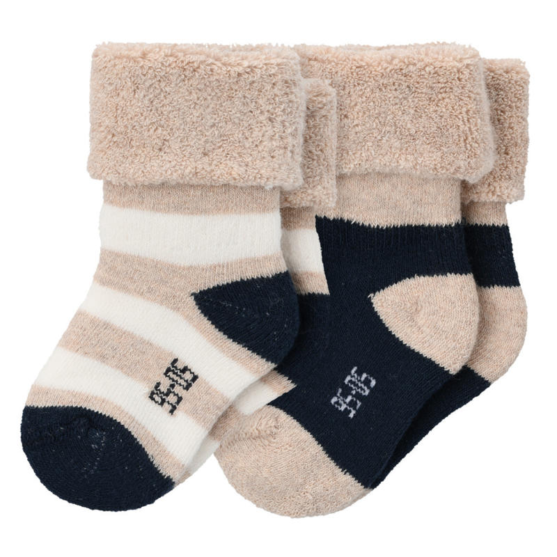 2 Newborn Socken mit Frottee