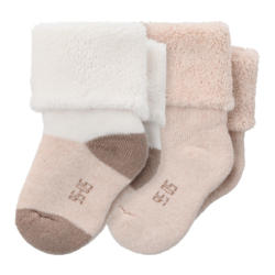 2 Newborn Socken mit Frottee