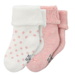 2 Newborn Socken mit Frottee