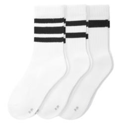 3 Paar Kinder Sport-Socken mit Streifen