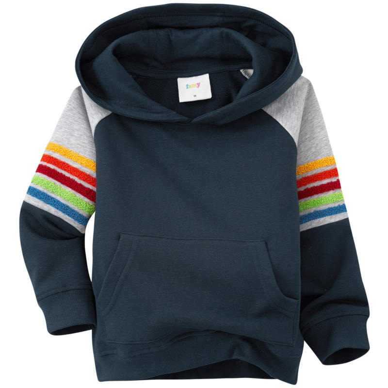 Kinder Hoodie mit bunter Frottee-Applikation (Nur online)