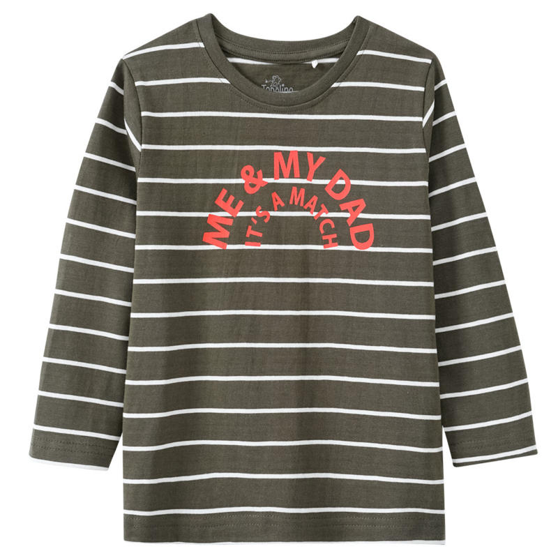 Jungen Langarmshirt im Streifen-Look