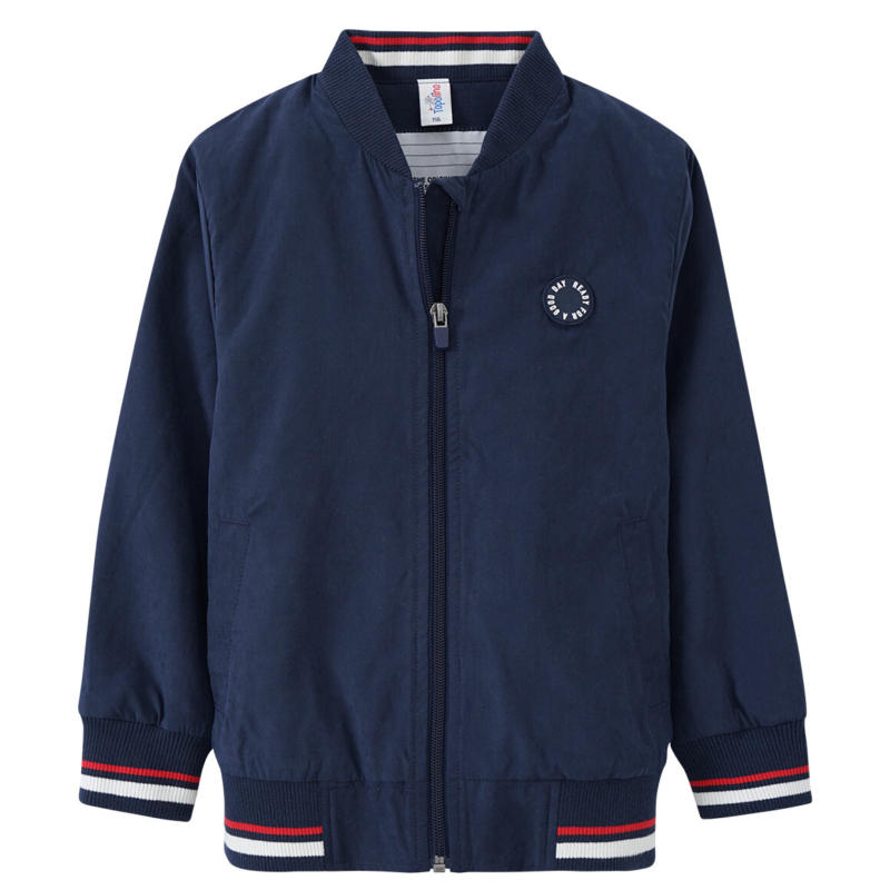 Jungen Blouson-Jacke mit gummiertem Patch