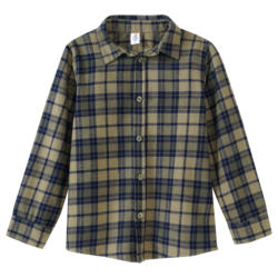 Jungen Flanell-Hemd mit Karo-Muster (Nur online)