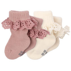 2 Paar Newborn Socken im Doppelpack