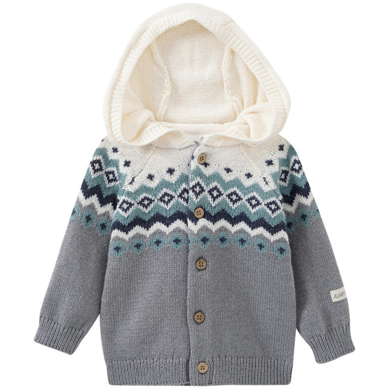 Baby Strickjacke mit Bio-Baumwolle