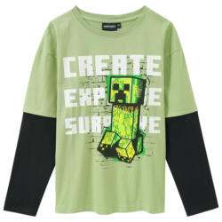 Minecraft Langarmshirt mit Print (Nur online)