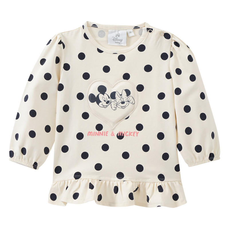 Minnie Maus Langarmshirt mit Punkten