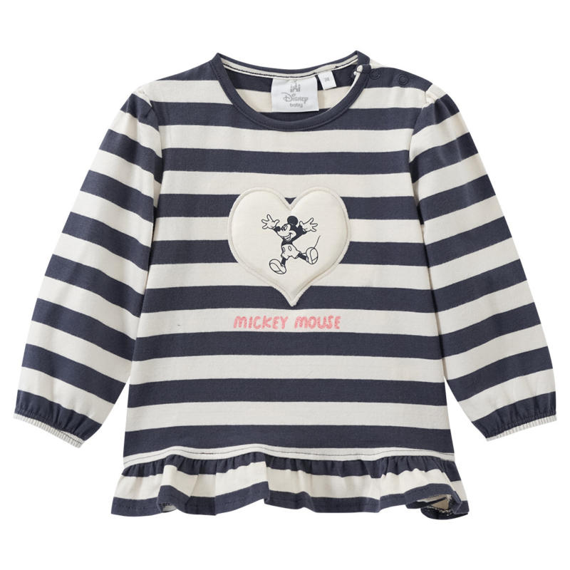 Micky Maus Langarmshirt mit Streifen