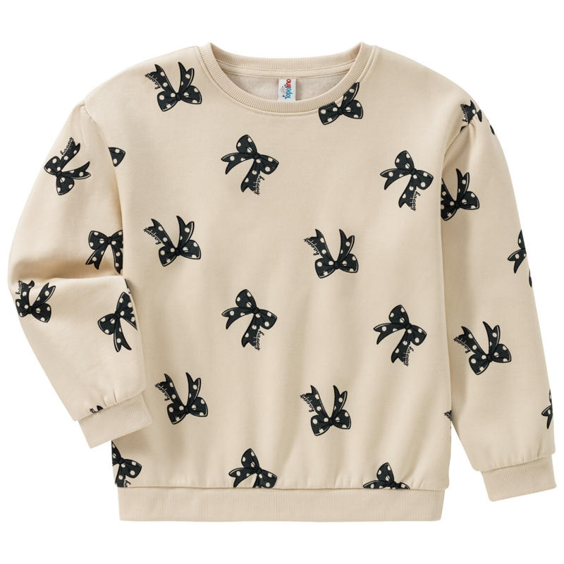 Mädchen Sweatshirt mit Schleifen-Print