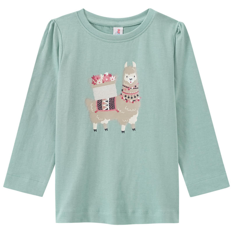 Mädchen Langarmshirt mit Glitzer-Print