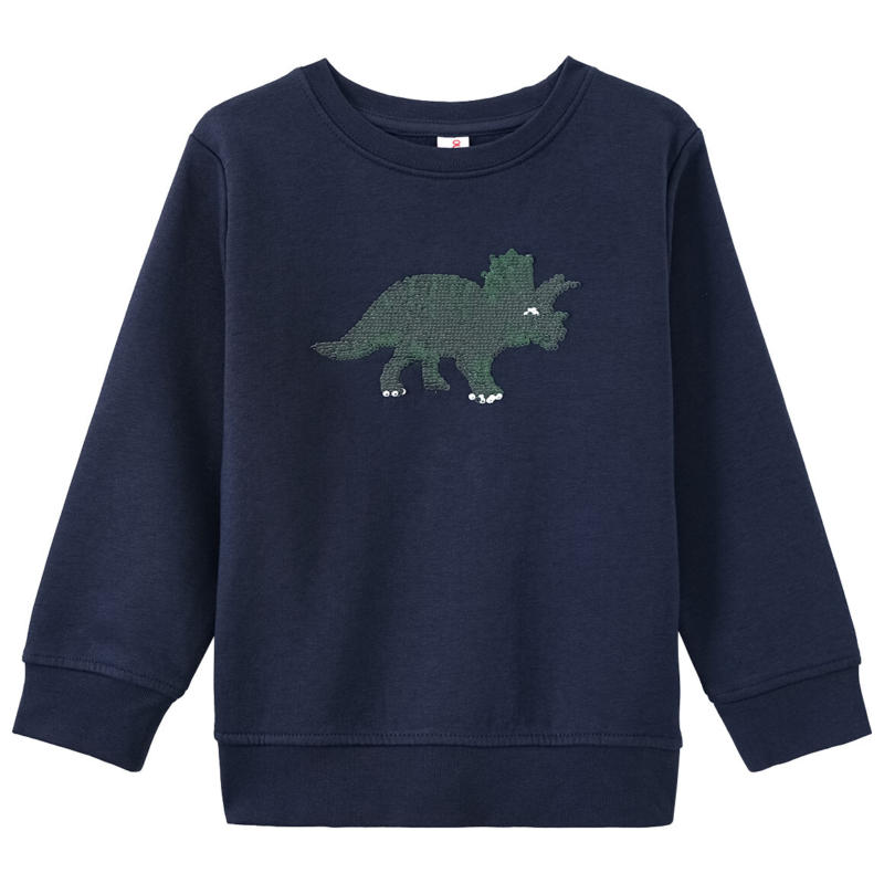 Jungen Sweatshirt mit Wendepailletten