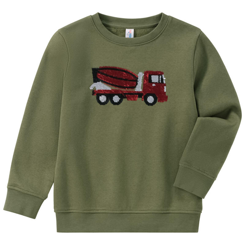 Jungen Sweatshirt mit Wendepailletten