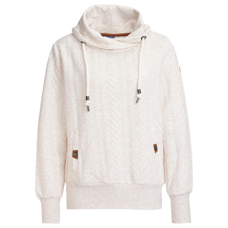 Damen Sweatshirt mit Zopfmuster