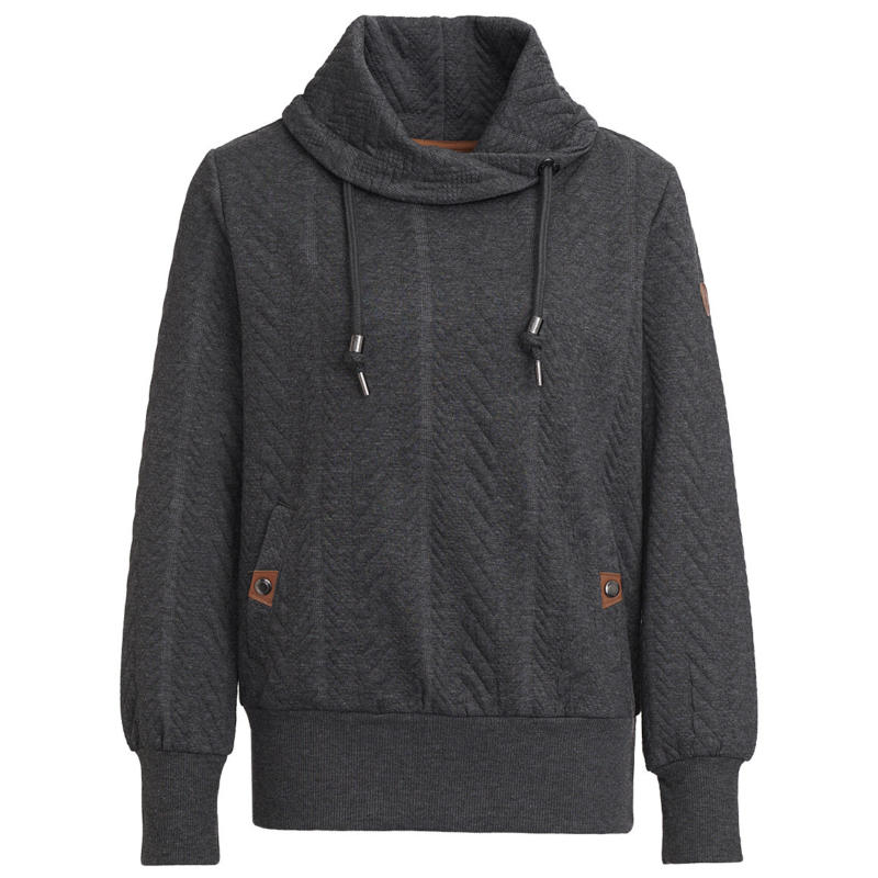 Damen Sweatshirt mit Zopfmuster