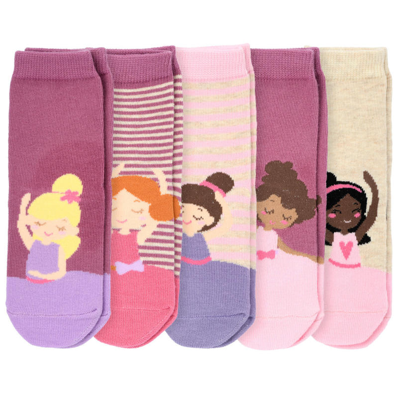 5 Paar Mädchen Socken mit Ballerinas (Nur online)