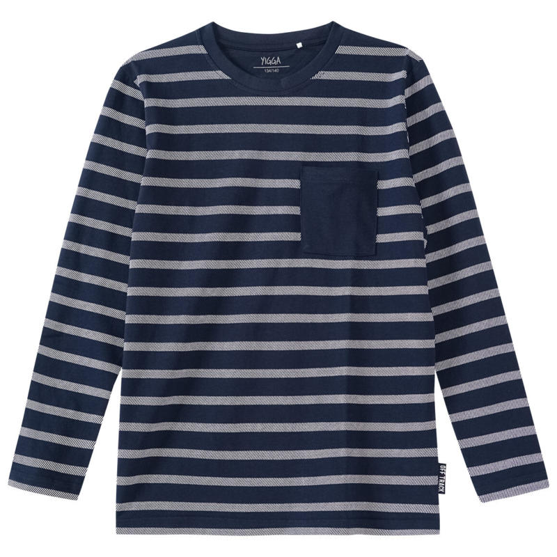 Jungen Langarmshirt mit Streifen