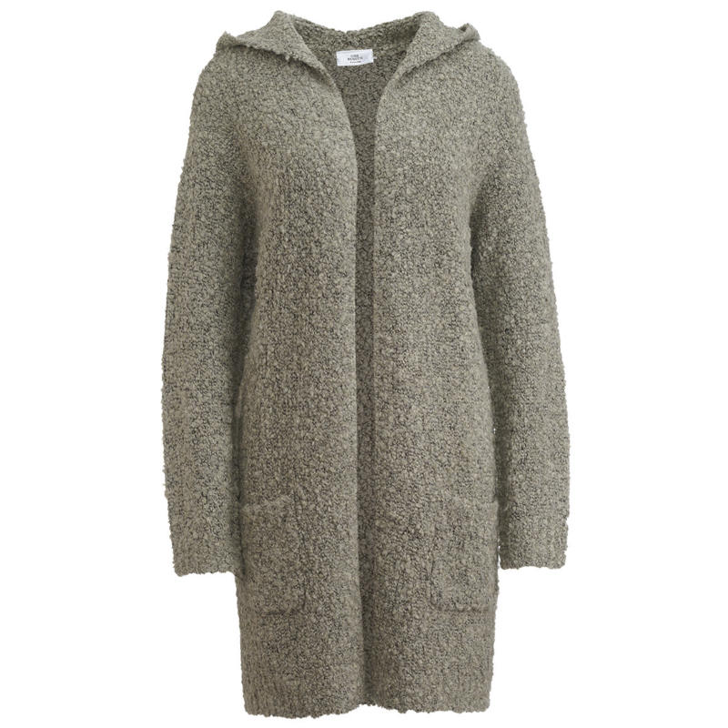 Damen Longstrickjacke mit Kapuze