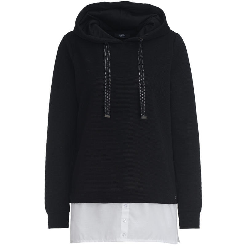 Damen Hoodie mit Bluseneinsatz