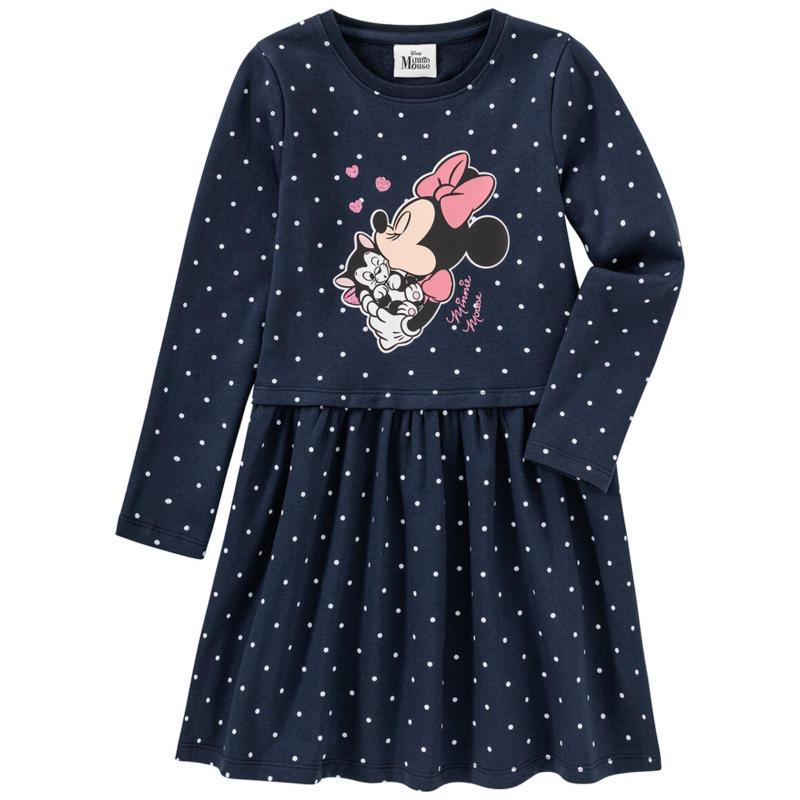 Minnie Maus Kleid mit Glitzer-Applikationen