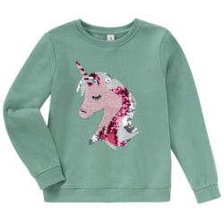 Mädchen Sweatshirt mit Wendepailletten