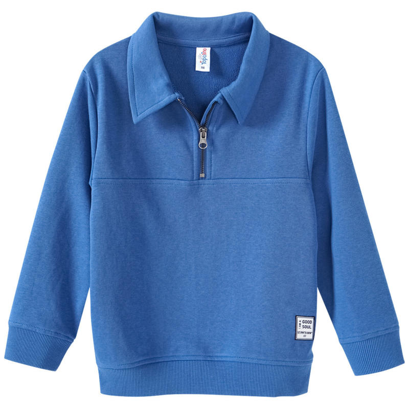 Jungen Sweatshirt mit Polo-Kragen