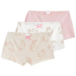 3 Mädchen Pantys mit Pferde-Motiven