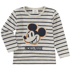 Micky Maus Langarmshirt im Ringel-Look