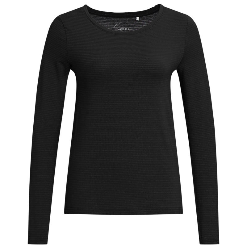 Damen Langarmshirt mit Glitzer-Streifen