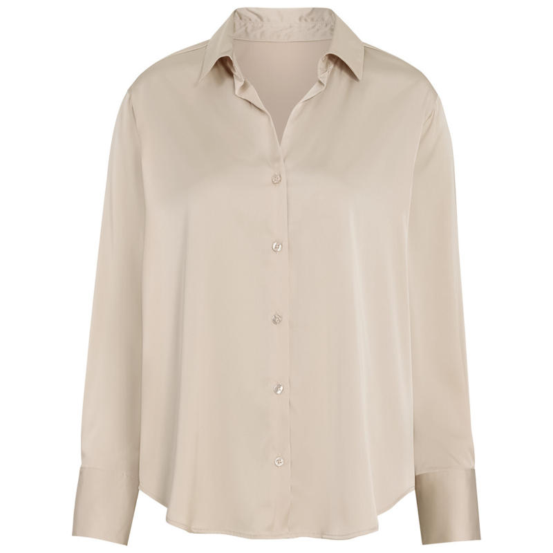 Damen Bluse in Satin-Optik