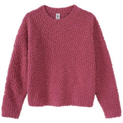 Mädchen Pullover mit Noppy-Garn