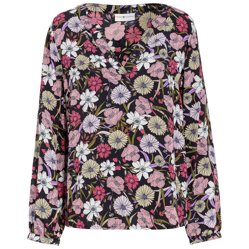 Damen Bluse mit floralem Allover-Print (Nur online)