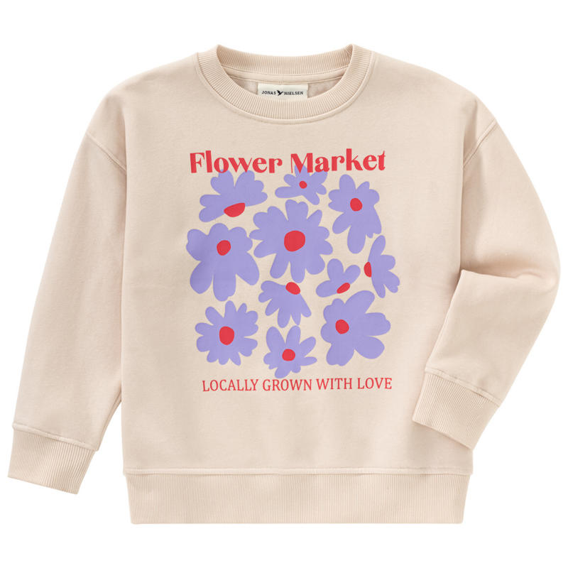 Mädchen Sweatshirt mit Blumen-Print (Nur online)