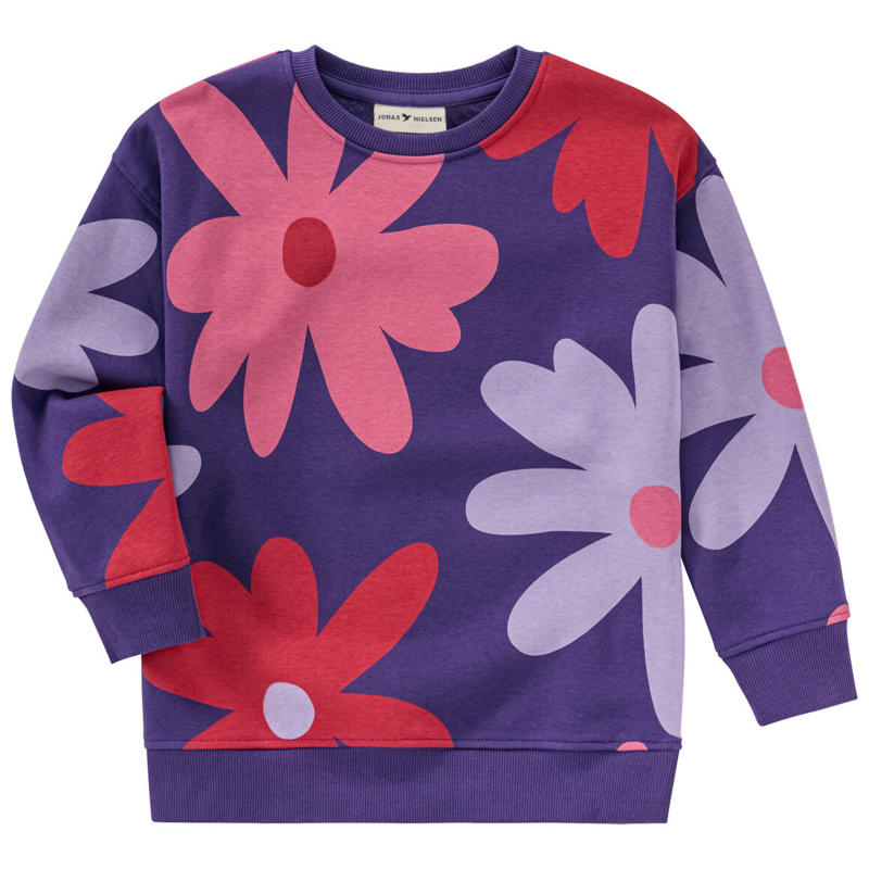 Mädchen Sweatshirt mit Blumen-Allover (Nur online)