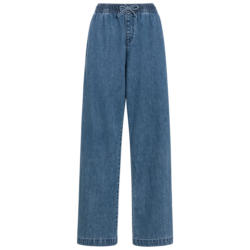 Damen Wide Leg Jeans mit Elastikbund (Nur online)