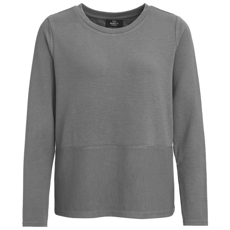 Damen Langarmshirt in strukturierter Qualität