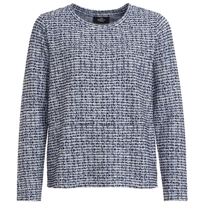 Damen Sweatshirt in Bouclé-Optik