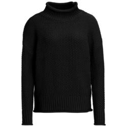 Damen Strickpullover mit Stehkragen