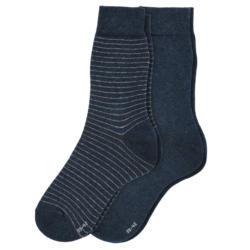 2 Paar Herren Socken aus Baumwoll-Mix