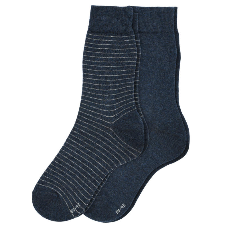 2 Paar Herren Socken aus Baumwoll-Mix